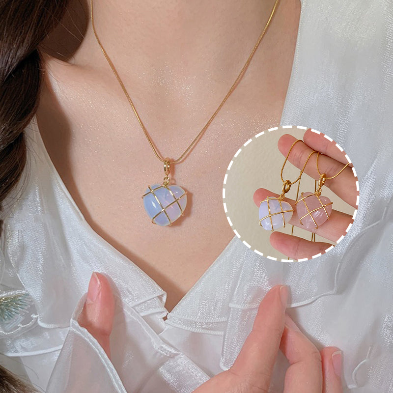 Fashion Moonstone Necklace for Cartoon Princess Love Girl Necklace Novelty Jewelry